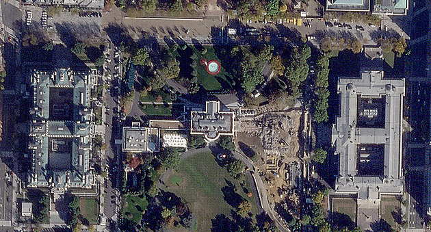 Demolici východního křídla Bílého domu umožnila Trumpovi výjimka v zákoně